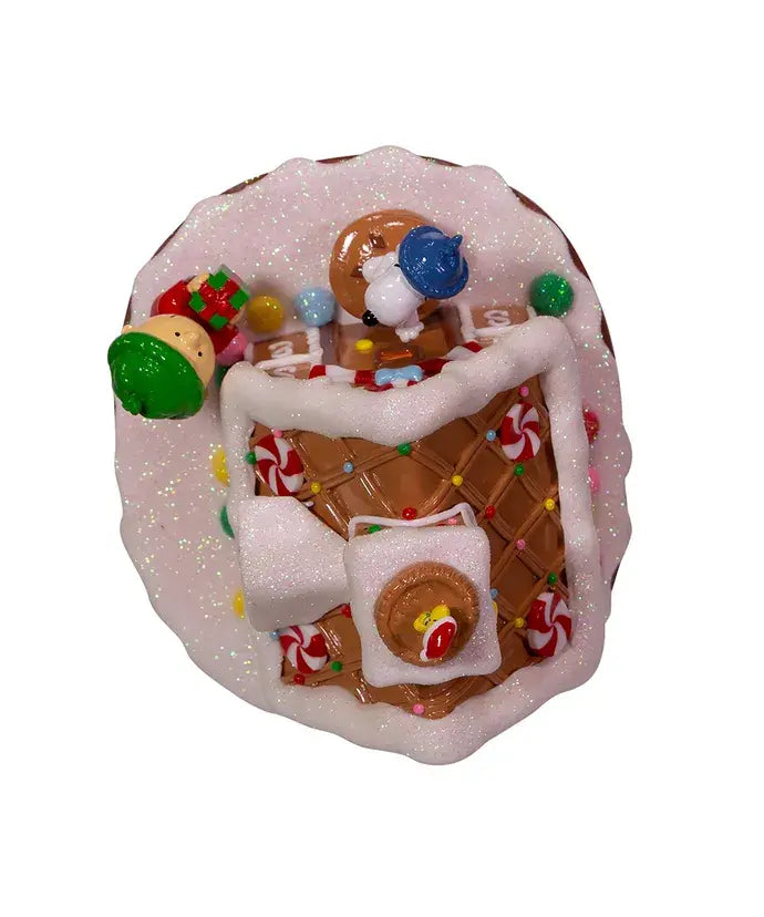 Peanuts LED Gingerbread House 🎄– Charlie Brown & Snoopy Light‑Up Christmas Décor