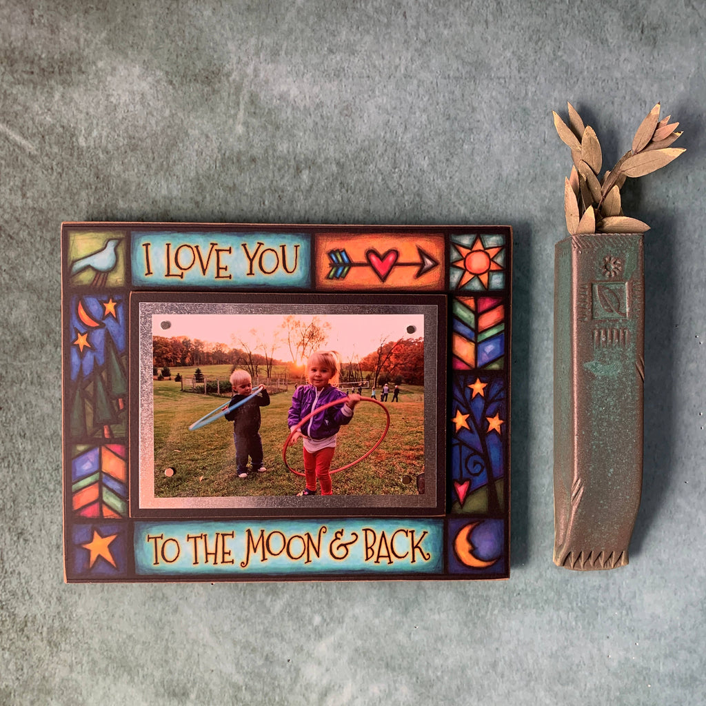 🌙NEW ITEM - Love You To The Moon And Back Picture Frame – Art by Michael Macone (8" x 10", Holds 4x6 Photo)