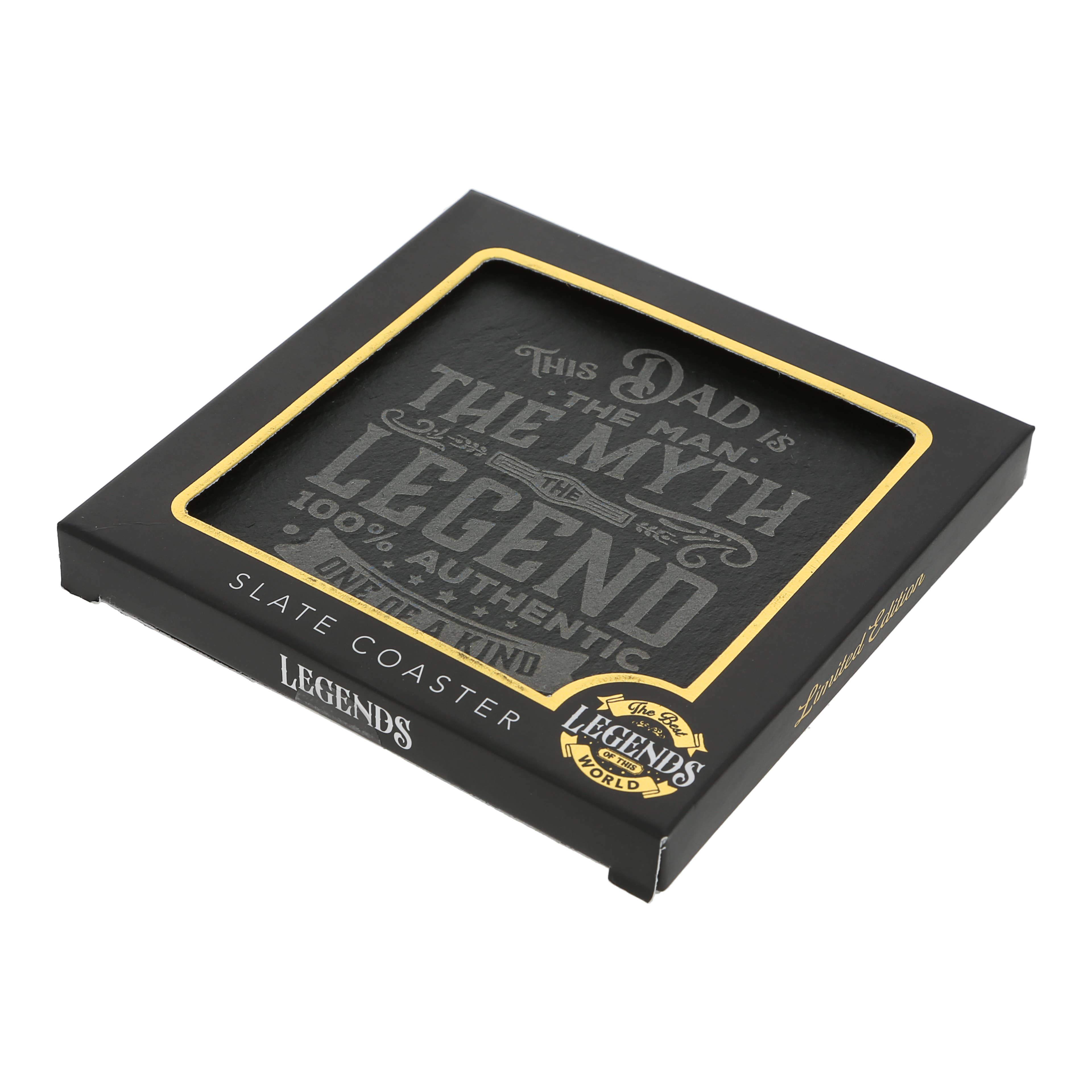 Dad: The Man, The Myth, The Legend – Slate Coaster 4"