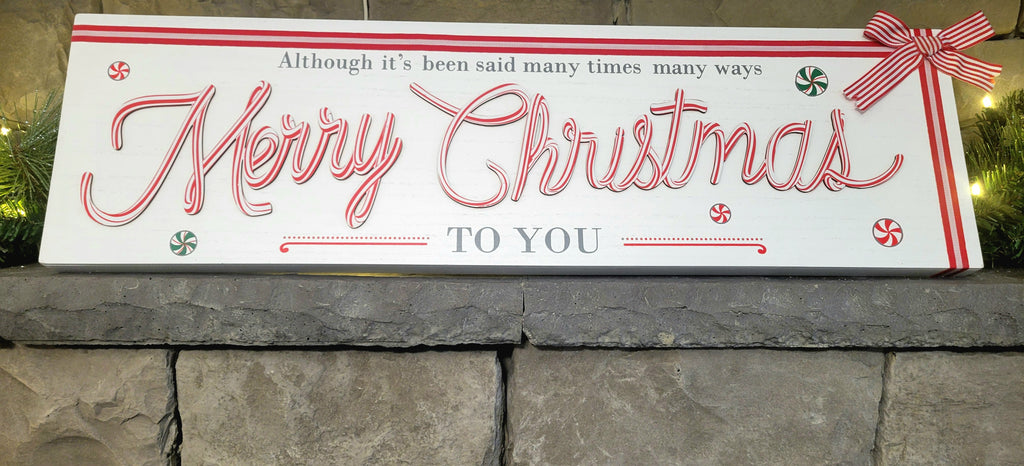 Merry Christmas to You’ Vintage‑Style Sign