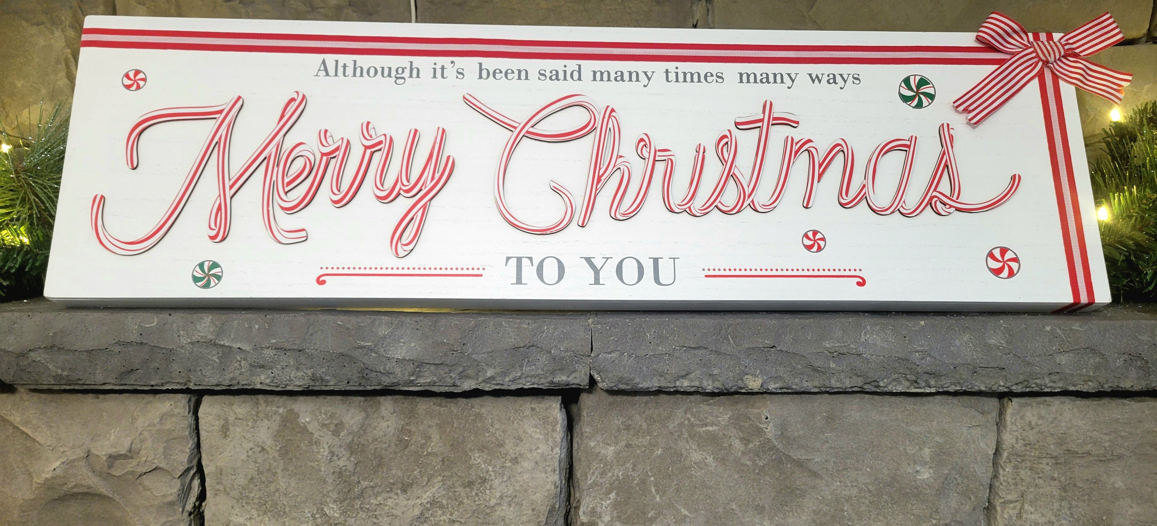 Merry Christmas to You’ Vintage‑Style Sign