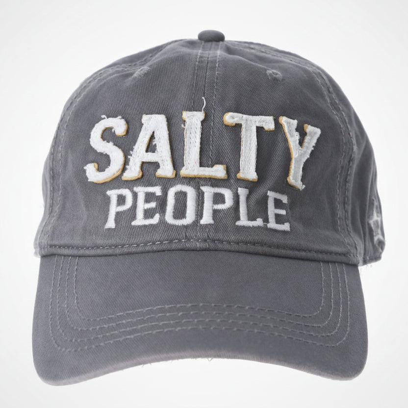 Salty People – Salty Vibes Adjustable Hat (Dark Gray)