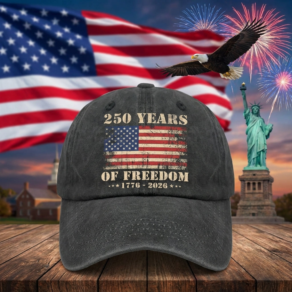 NEW ITEM - 🇺🇸 250th Anniversary USA Hat – 1776–2026 Freedom Edition❤️🤍💙 UNISEX