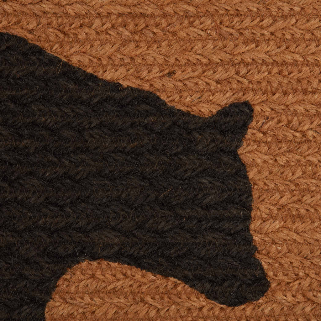 Wyatt Bear Jute Table Runner – Rustic Cabin Braided Runner 8x24 🐻