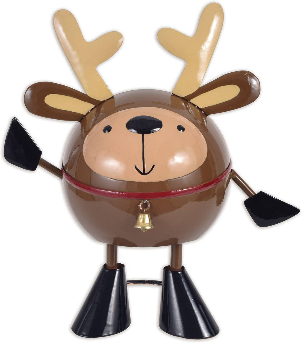 Whimsical Christmas Reindeer Décor – Holiday Accent Figurine (11") 🎄