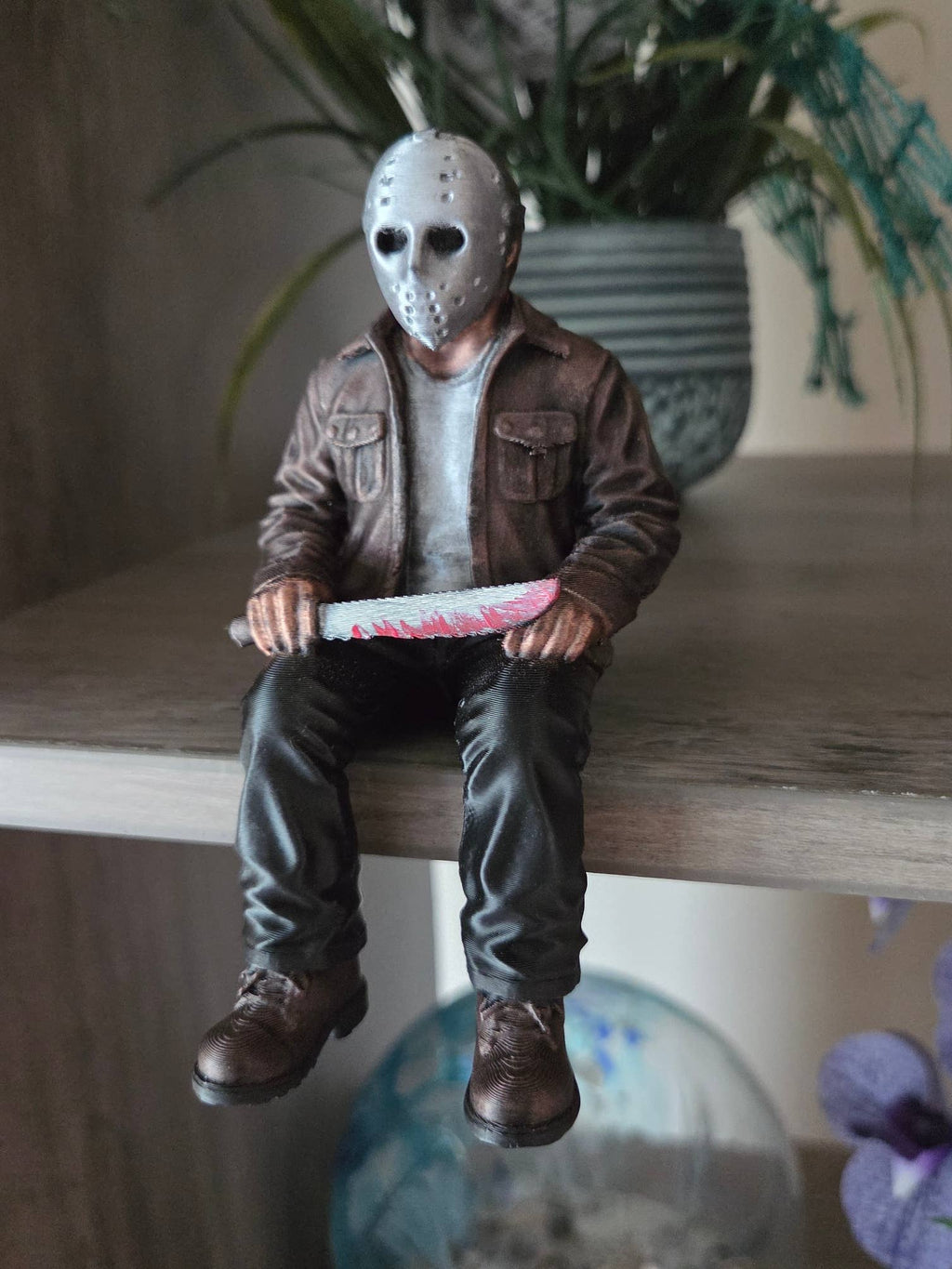 Horror Shelf Sitters – Jason, Michael & Freddy | Hand-Painted 3D Figures - SET of 3🎃🧟