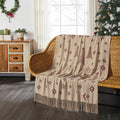 Star of Wonder Christmas Woven Throw – Rustic Holiday Blanket 50x60 🎄🌟