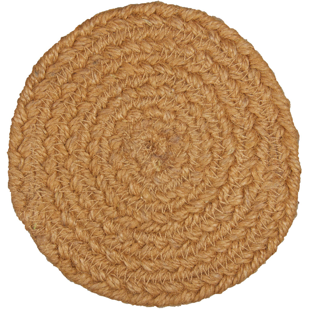 Wyatt Stenciled Bear Jute Coaster Set – Rustic Cabin Coasters (Set of 6) 🐻