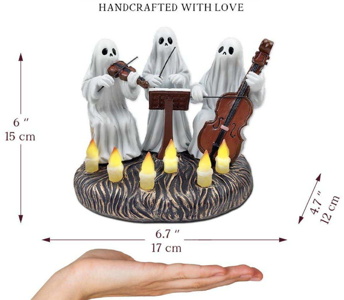 Boo Crew Trio 👻 LED Spooky Figurine