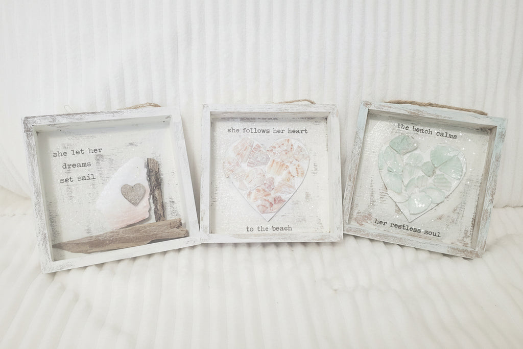 Driftwood Tiny House Shadowbox – Her Heart Is Ignited