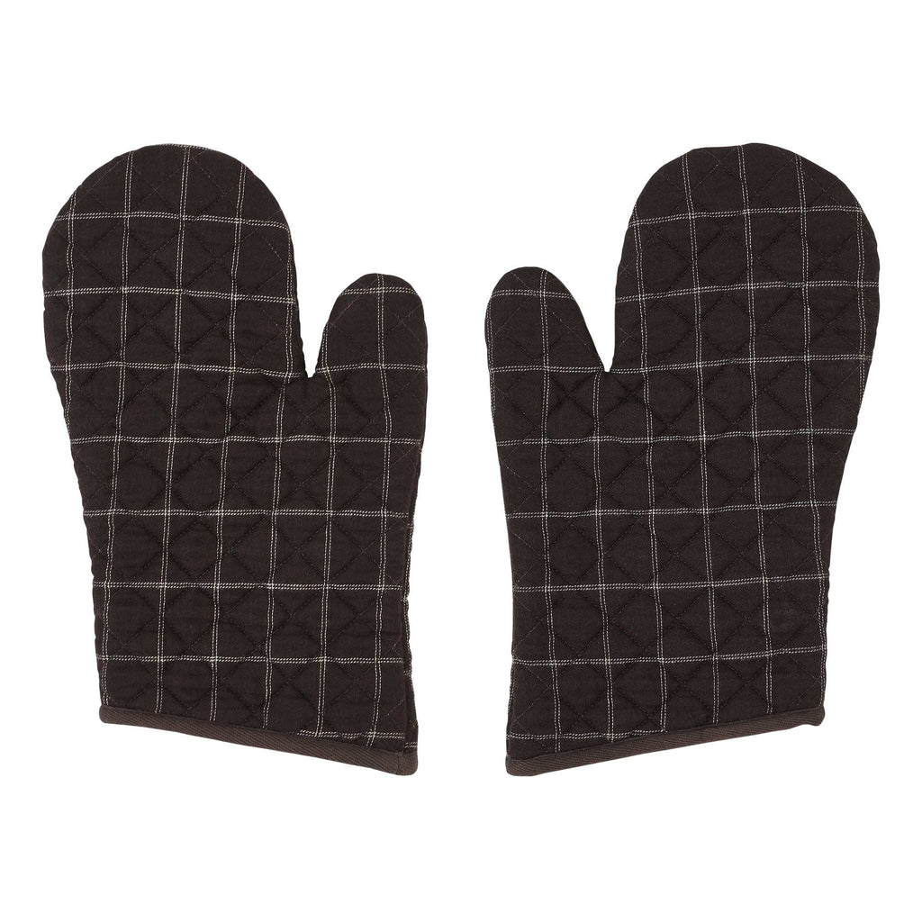 Wyatt Bear Oven Mitt Set – Rustic Cabin Plaid Mitts 🐻