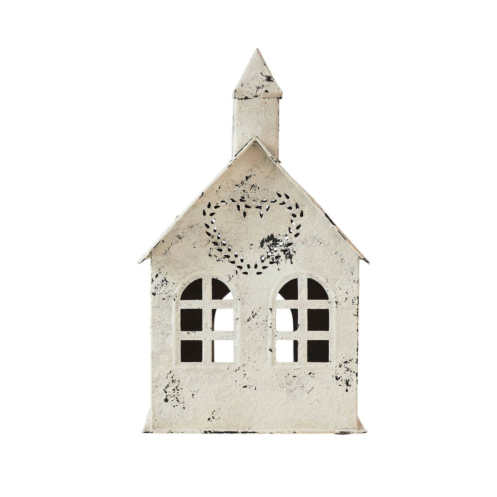 Cottage Village Heart Tealight House – 🌟🕯️🤍