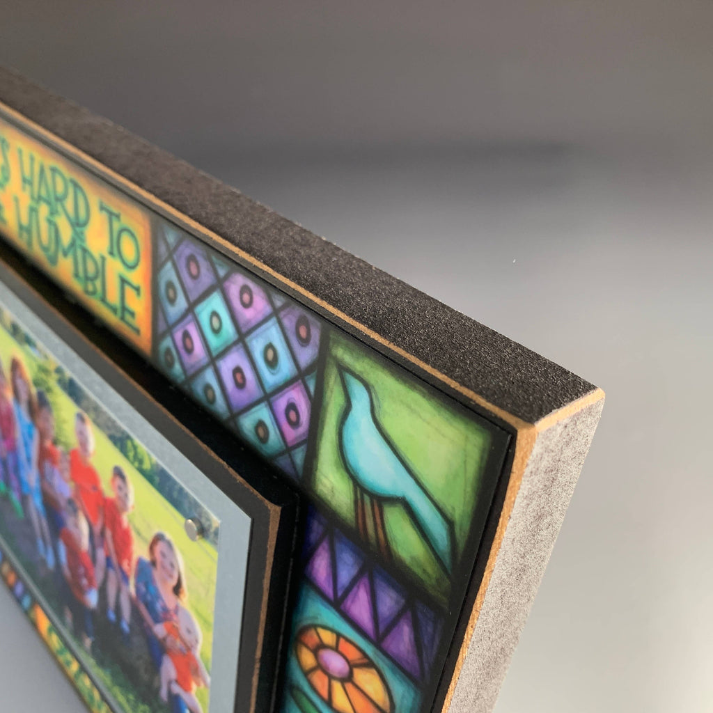 NEW !! “It’s Hard to Be Humble When You Have Grandkids” Wood Picture Frame – Michael Macone