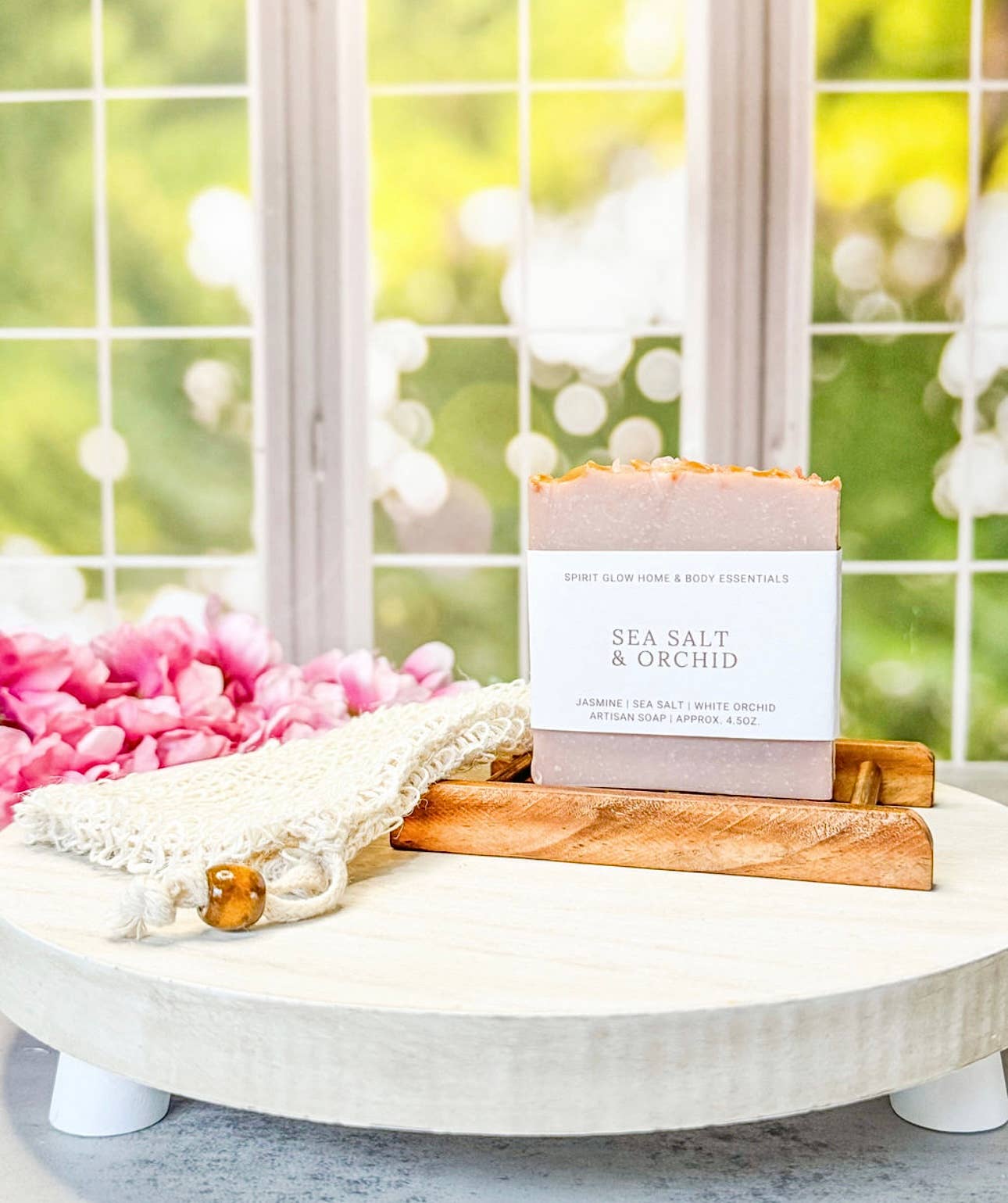 Sea Salt & Orchid Artisan Soap Bar – Handcrafted Single Bar