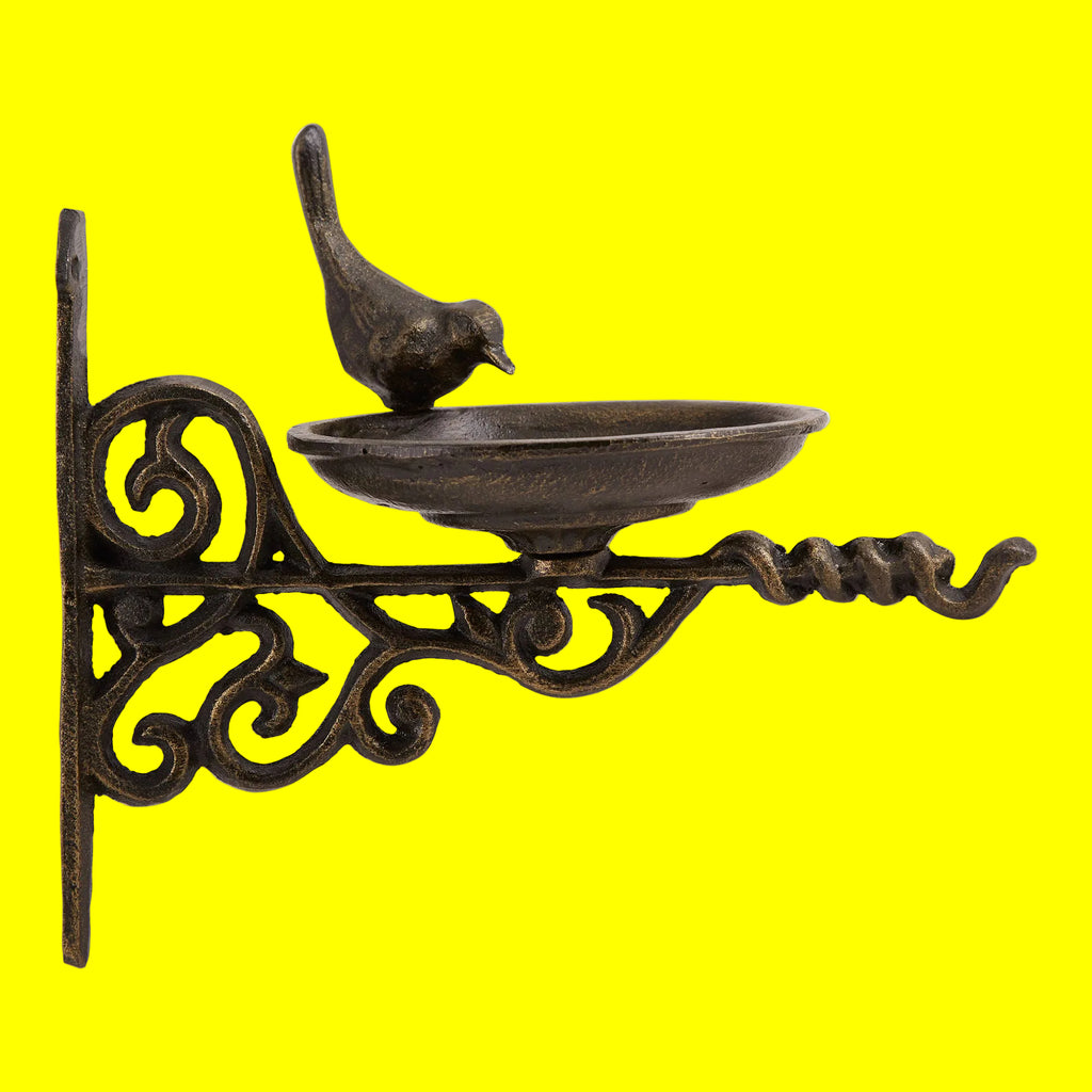BEST SELLER!  - Wall Mounted Ornate Cast Iron Bird Feeder🐦