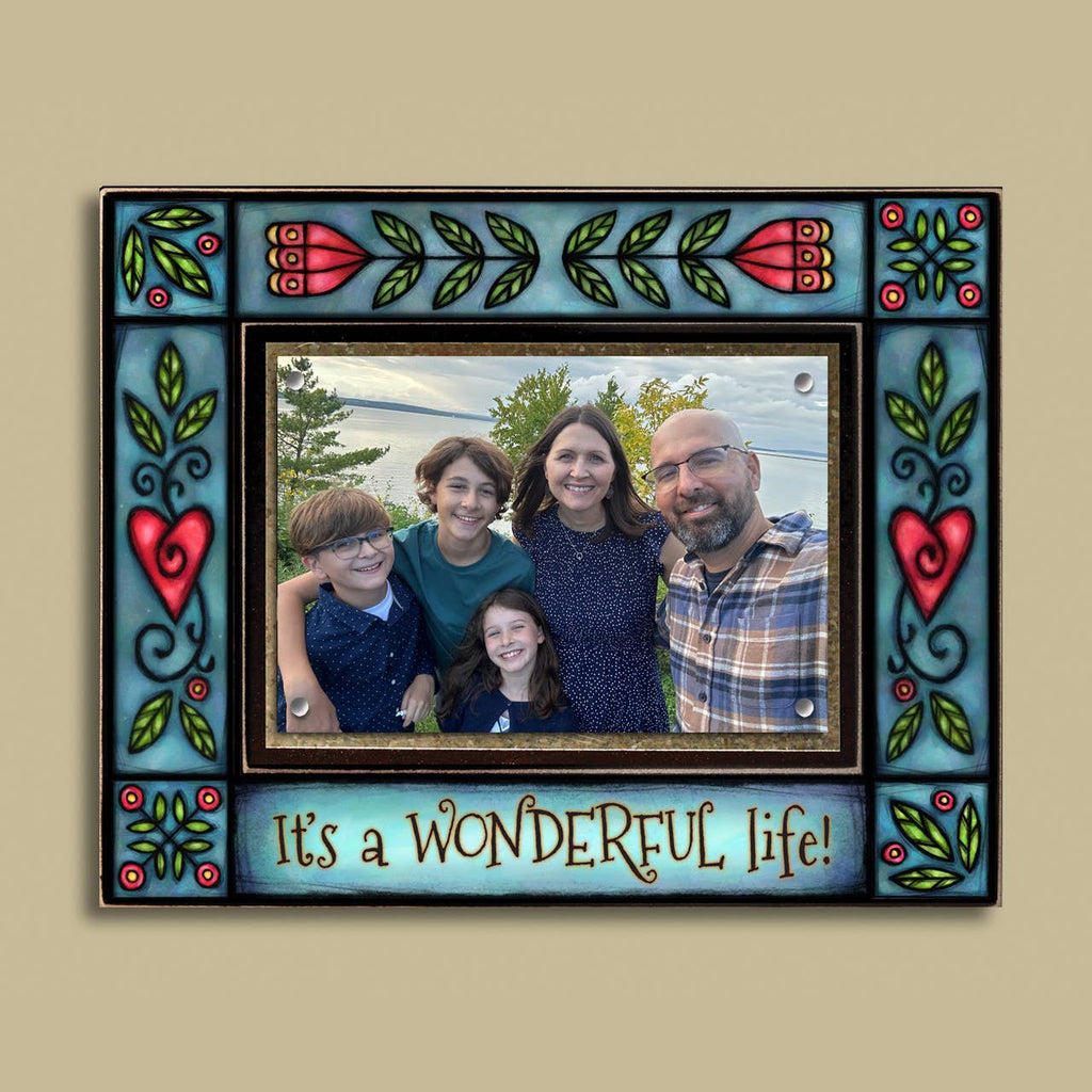NEW “It’s a Wonderful Life” Wood Picture Frame – Michael Macone