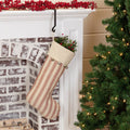 Sleigh Bells Ring Ticking Stripe Stocking ~ Vintage Style🎅