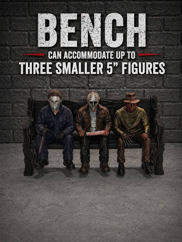 Horror Shelf Sitters – Jason, Michael & Freddy | Hand-Painted 3D Figures - SET of 3🎃🧟