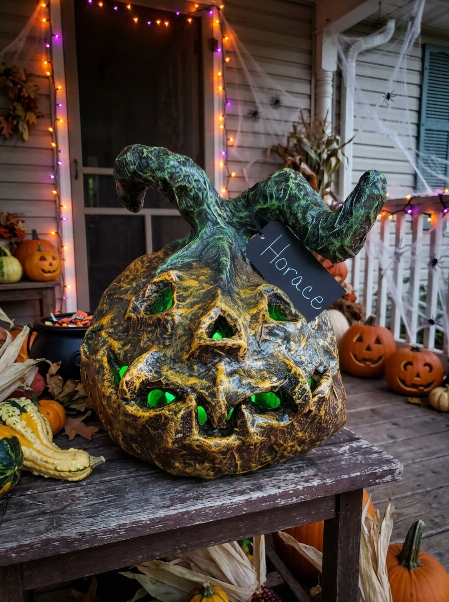 NEW ~ Meet Horace 🎃 — One‑of‑a‑Kind Pumpkin With Wicked Spooky Charm 🎃