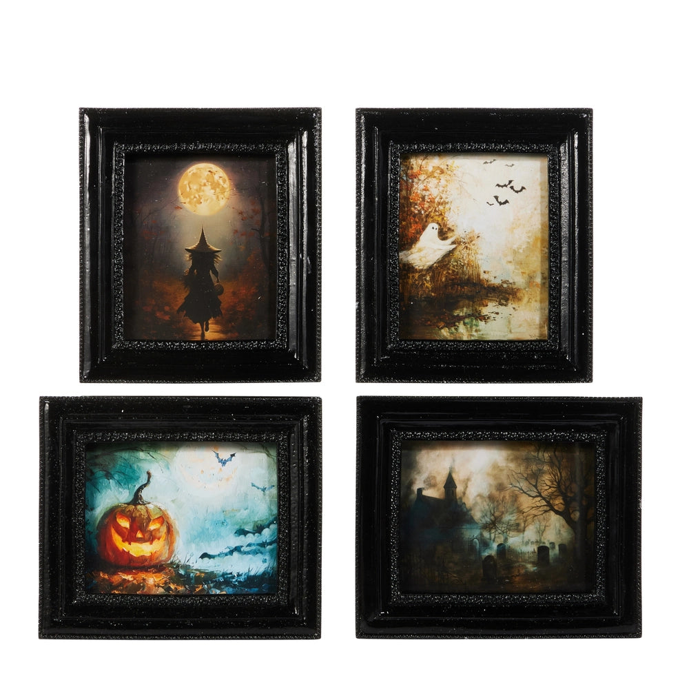 6" Spooky Nights Mini Gallery Framed Print (Set of 4) - AVAILABLE AUGUST 2026