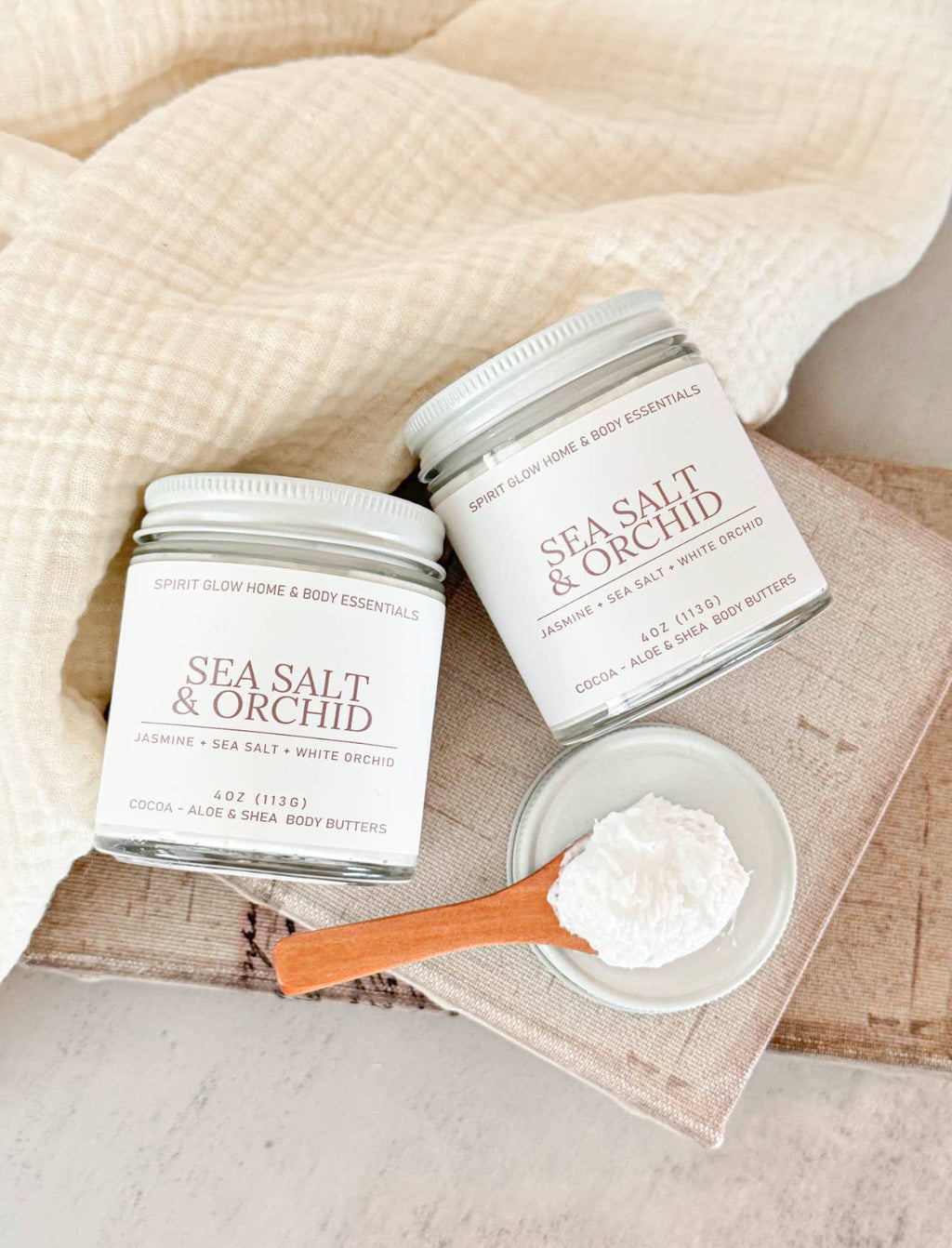 NEW SET🌸🌊 Lilac Bloom & Sea Salt Orchid Self‑Care Duo – Soap & Body Butter Set