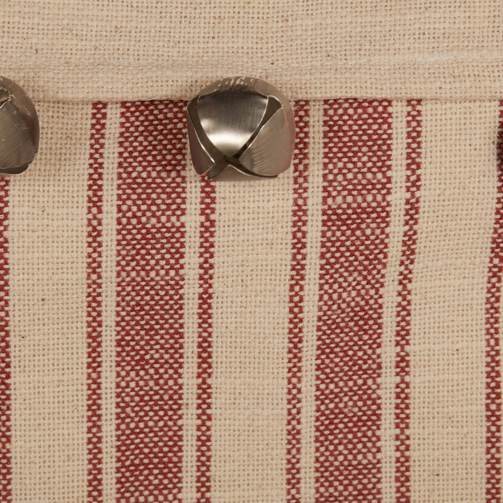 Sleigh Bells Ring Ticking Stripe Stocking ~ Vintage Style🎅