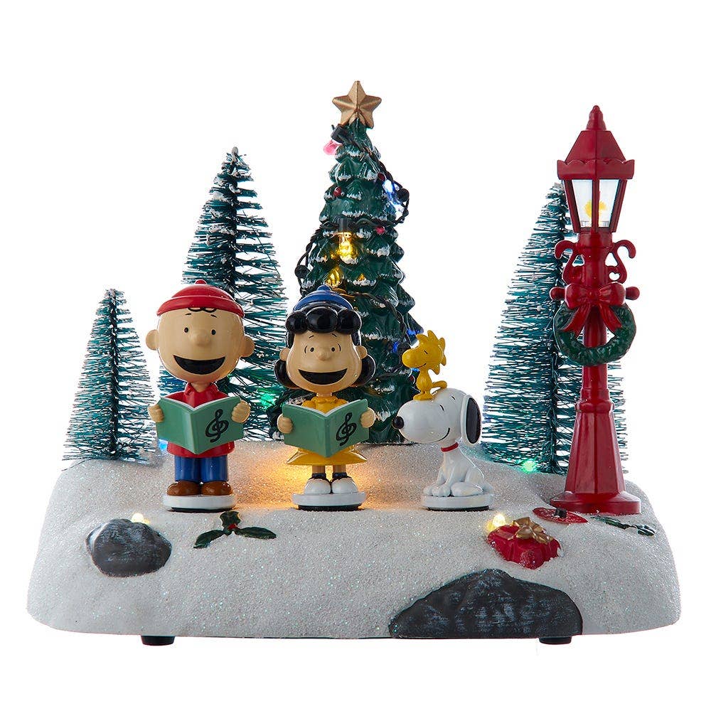 Peanuts® Lighted Animated Musical Caroling Choir Table Piece 🎅🎅🎅