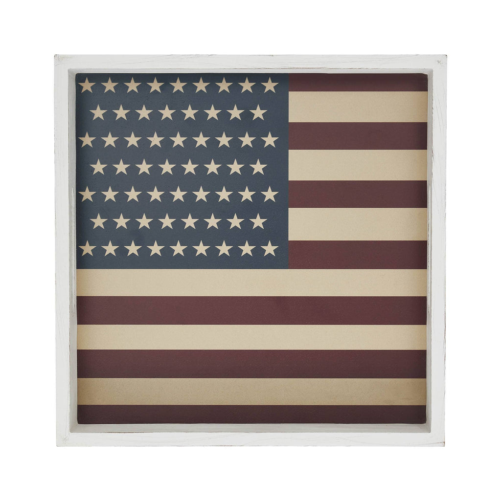 USA Patriotic Vintage USA Flag Decorative Tray ❤️🤍💙
