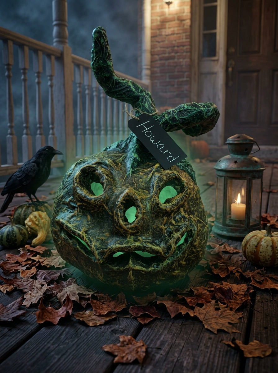 NEW ~ Meet Howard 🎃 — One‑of‑a‑Kind Pumpkin With an Old‑World Haunted Aesthetic