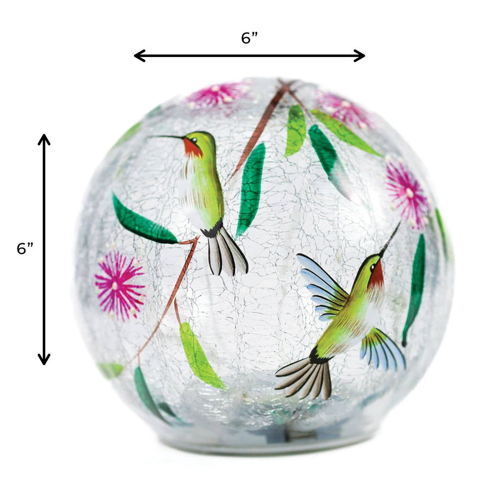 SOLD OUT! BACK IN STOCK JUNE 5TH  Beautiful Dancing Hummingbird Glass Orb with LED String Lights🌺🌺