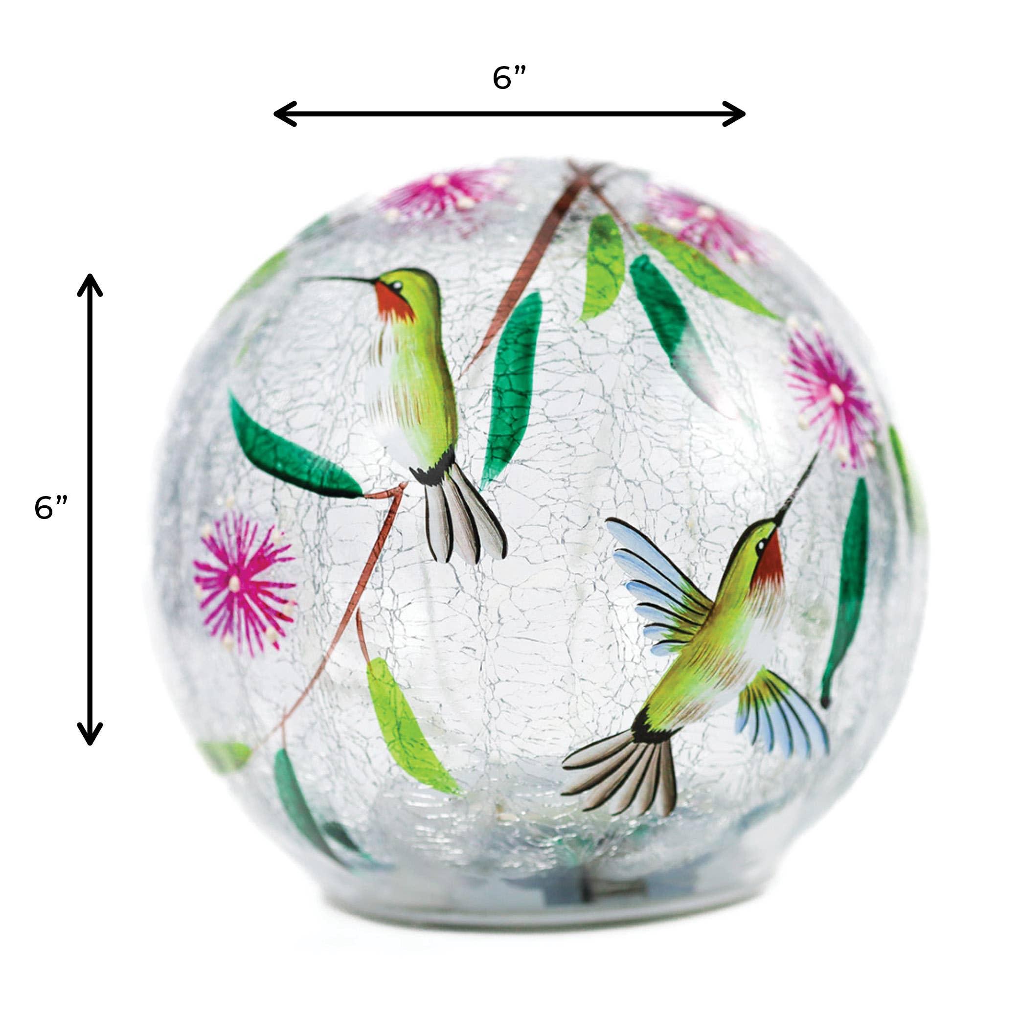 SOLD OUT! BACK IN STOCK JUNE 5TH  Beautiful Dancing Hummingbird Glass Orb with LED String Lights🌺🌺