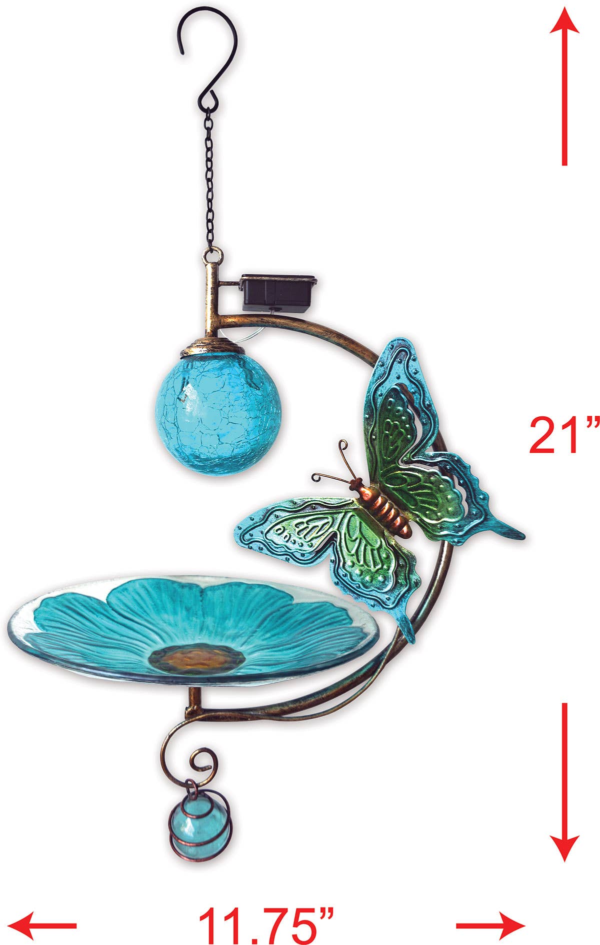 NEW ITEM - Solar Butterfly Glow Bird Feeder —  🦋