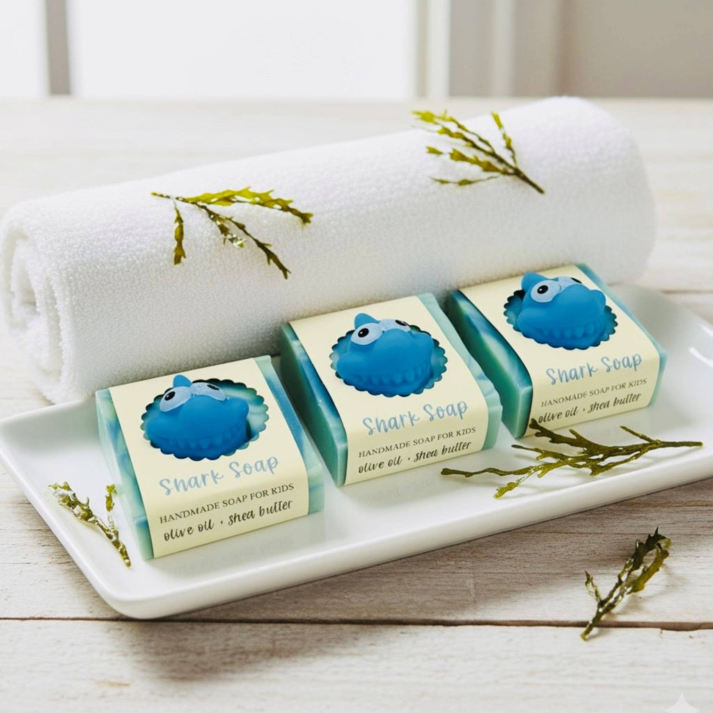 Shark Splash Kids’ Soap Bar – Fun Bath Time🦈Single Bar