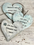 Inspirational Wood Heart Ornament – Perfect for Gifts, Packages & Wine Bottles