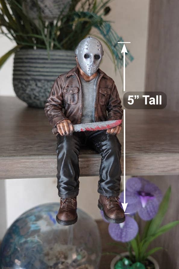 Horror Shelf Sitters – Jason, Michael & Freddy | Hand-Painted 3D Figures - SET of 3🎃🧟