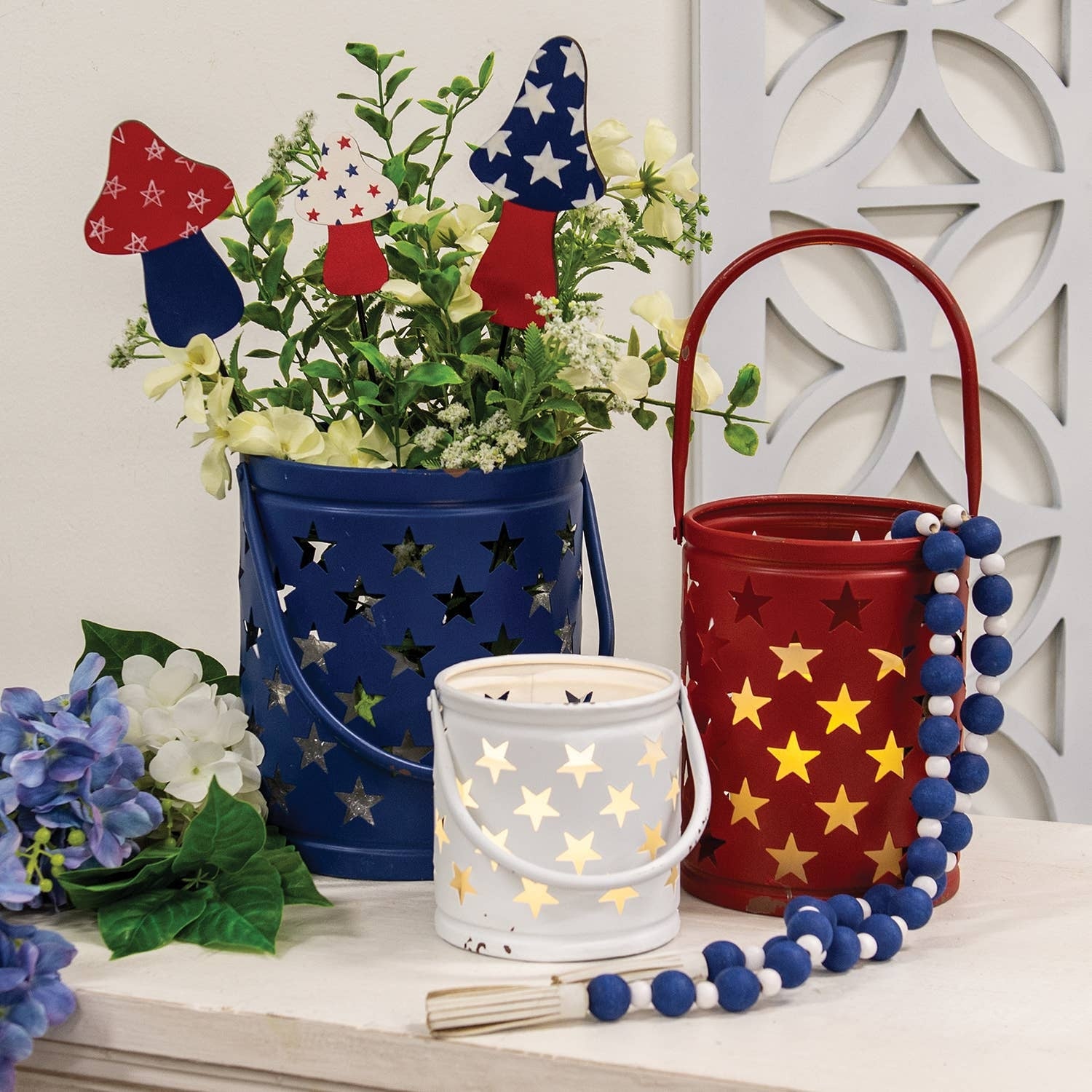 ❤️ 🤍 💙Stars & Stripes Patriotic Bundle – Porch, Kitchen & Table Décor& Stripes Bundle – Patriotic Summer Gift Set