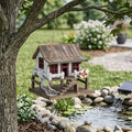 NEW ITEM -🐚 Beach Home Birdhouse – Vintage Coastal Cabin Décor🐦