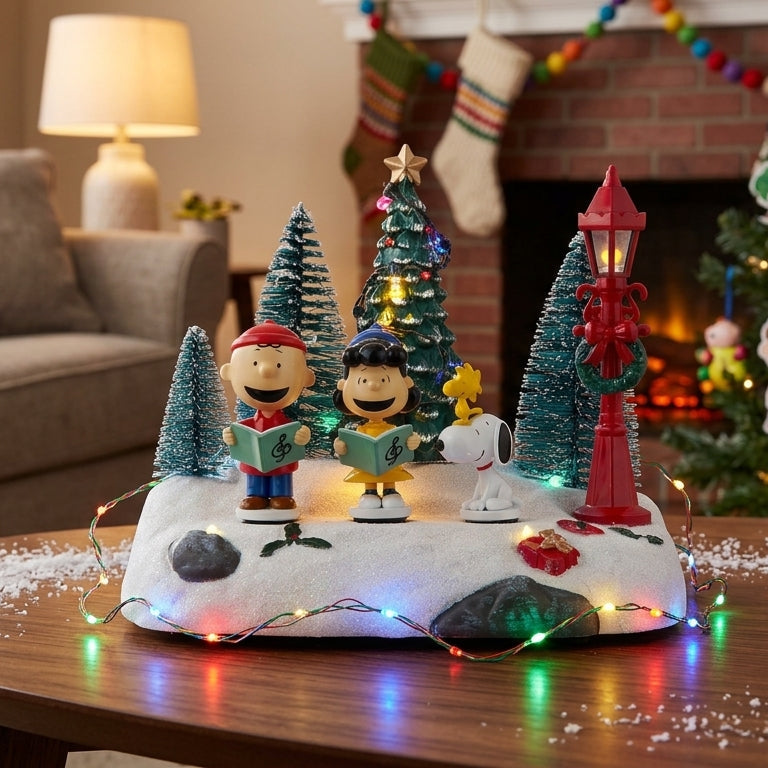 Peanuts® Lighted Animated Musical Caroling Choir Table Piece 🎅🎅🎅