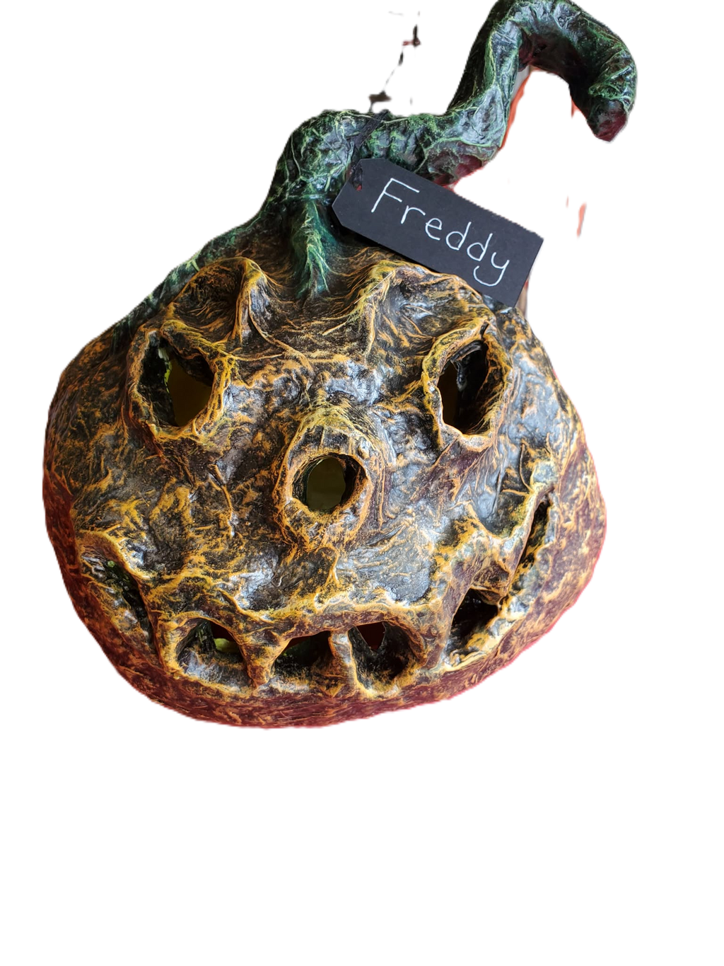 NEW ~ Meet Freddy 🎃 — One‑of‑a‑Kind Pumpkin With a Truly Terrifying Halloween Look