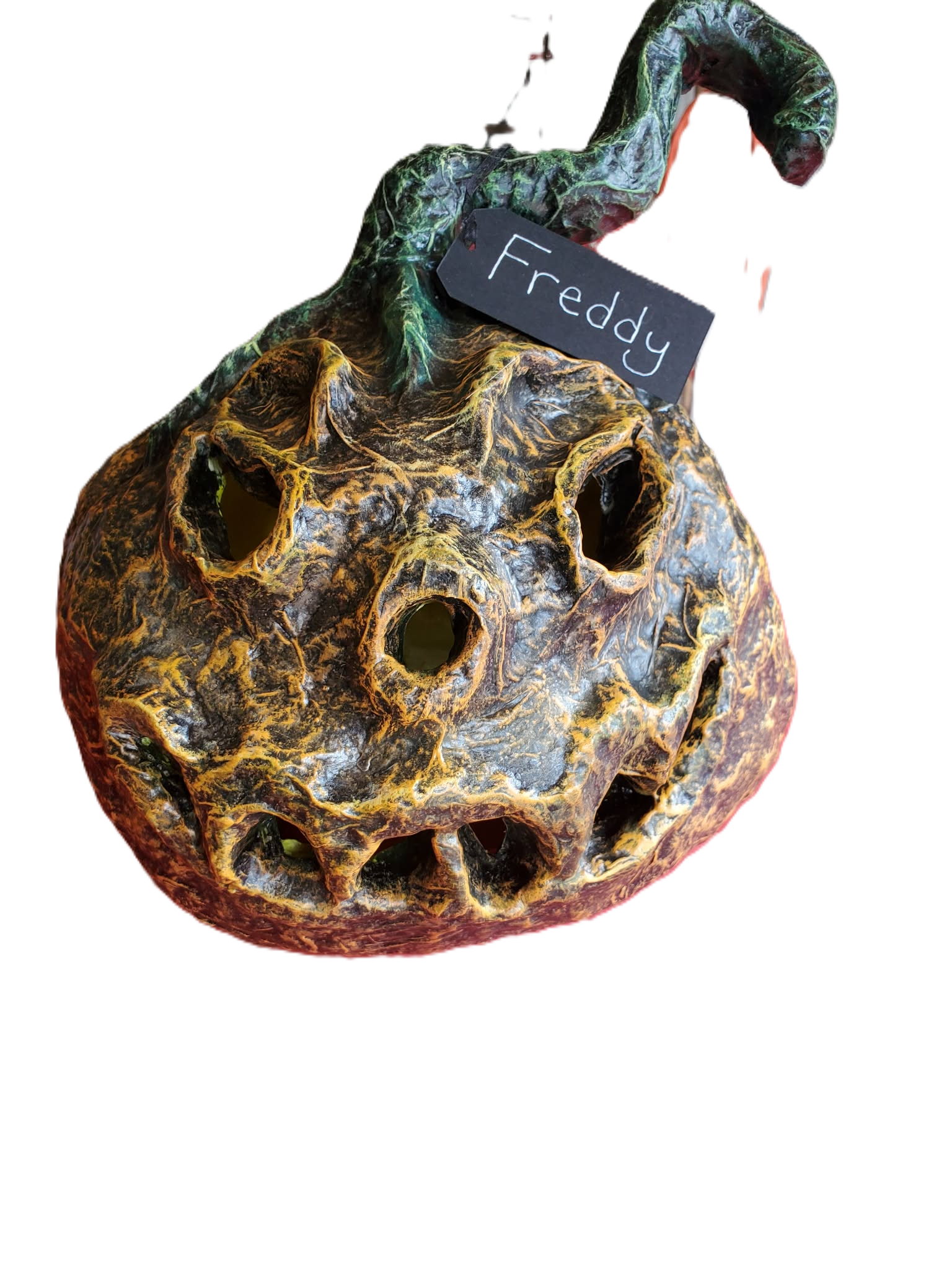 NEW ~ Meet Freddy 🎃 — One‑of‑a‑Kind Pumpkin With a Truly Terrifying Halloween Look