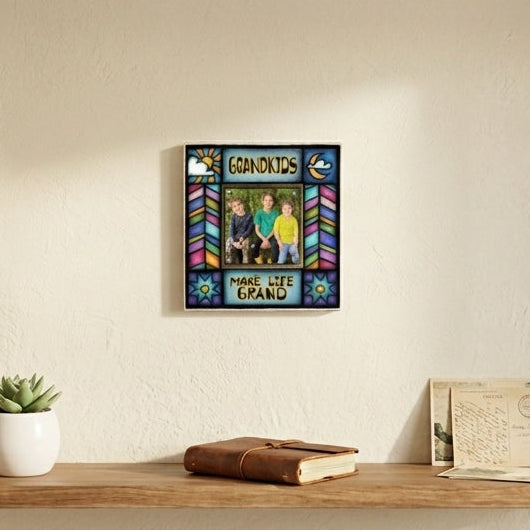 ❤️NEW ITEM - Grandkids Make Life Grand – Michael Macone Wood Frame🌻