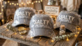 Salty People – Salty Vibes Adjustable Beach or Baseball Hat (Dark Gray)🌻🌞Unisex