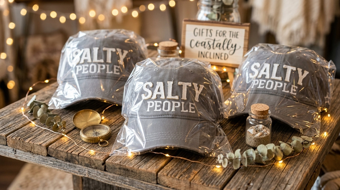 Salty People – Salty Vibes Adjustable Hat (Dark Gray)