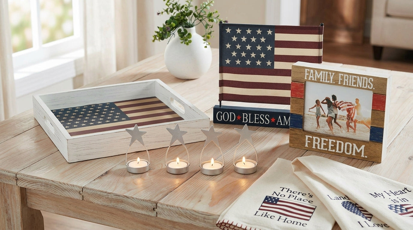❤️ 🤍 💙Patriotic Decor Bundle- Fun For Patriotic Holidays & Summer BBQ's