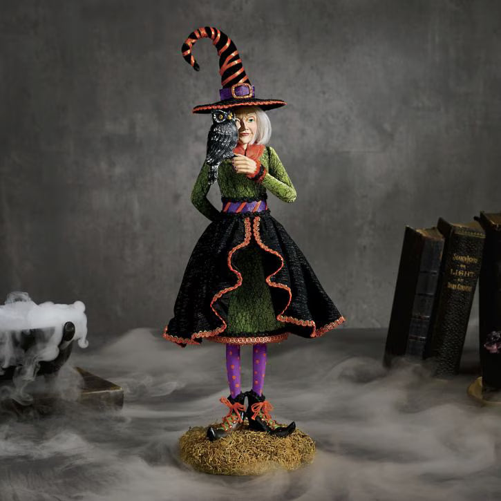 NEW - Sybil the Owl‑Keeper – Limited Edition Bewitching Witch Figurine🎃🎃🎃🧙‍♀️