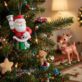 Rudolph & Santa Blow Mold Ornament Set – 2 Assorted🎅