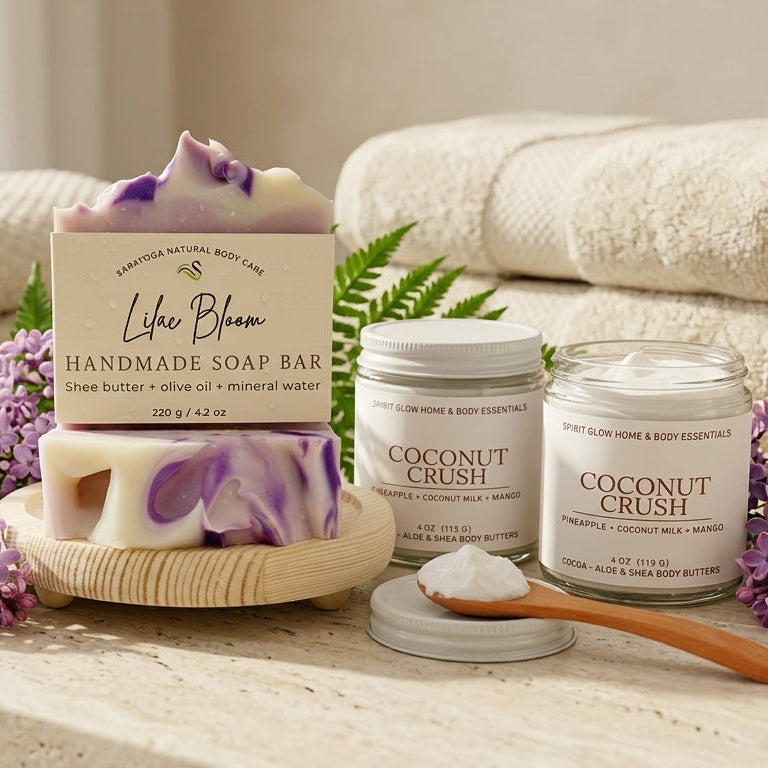 NEW SET - Lilac Bloom & Coconut Crush Self‑Care Duo🪻🪻🪻☀️