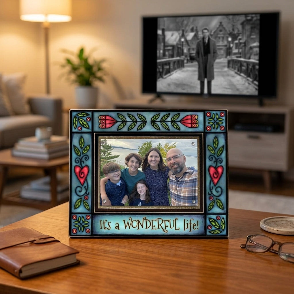 NEW “It’s a Wonderful Life” Wood Picture Frame – Michael Macone