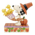 NEW! Coming Sept 22 Jim Shore Peanuts – Snoopy Cornucopia Thanksgiving Figurine (Harvest Happiness)