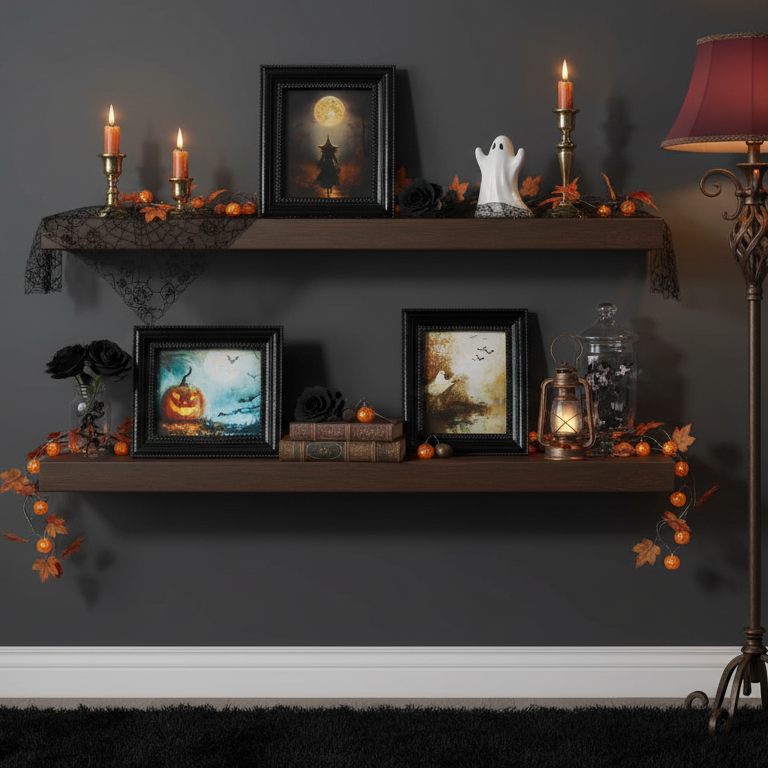 6" Spooky Nights Mini Gallery Framed Print (Set of 4) - AVAILABLE AUGUST 2026